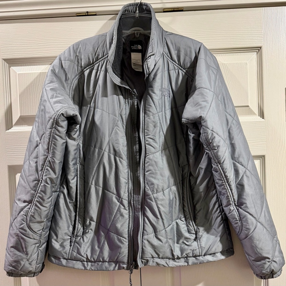 The North Face Quilted Puffer Jacket Liner Grey Lightweight Women's Large